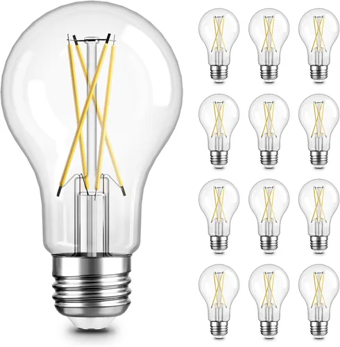 Vista 14 de TJOY Paquete de 6 bombillas LED Edison A19 vintage, bombilla regulable equivalente a 50 W, luz diurna de 5000 K, base estándar E26 de 5 W, 470