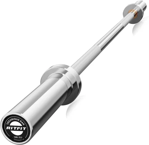 Vista 25 de RITFIT Olympic Barbell 4ft/6ft - 2 Inch Weight Bar for Strength Training, Weightlifting, Squat, Deadlift, Bench Press, Curl, Overhead Press