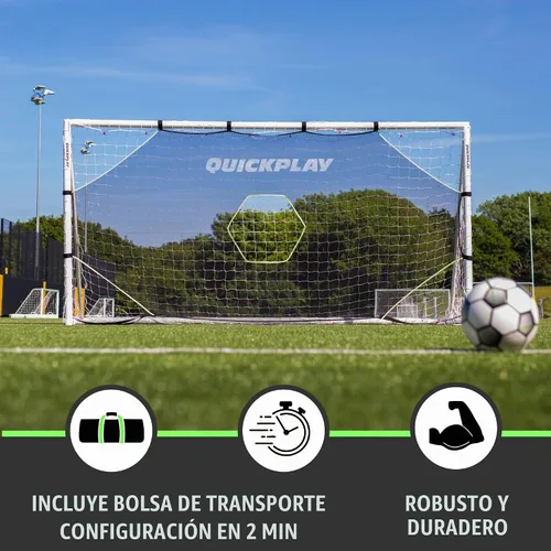 Vista 3 de QUICKPLAY Target Net Lite con 5 zonas de objetivo Practica disparos y precisión de pases Marco de portería de fútbol no incluido