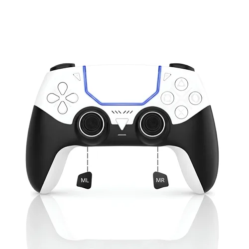 Vista 12 de GioMay Pro Wireless Controller Compatible with PS5 with Bluetooth 5.3, Hall 3D Joysticks, 6-Axis Motion Control, Programmable Back Buttons, Dual