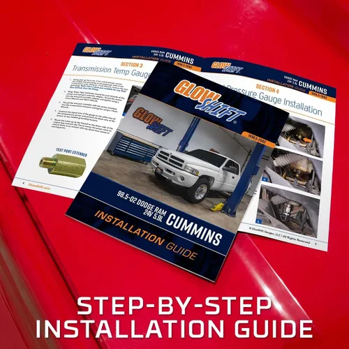 Vista 9 de GlowShift Paquete de medidor diésel compatible con Dodge Ram Cummins 2500 3500 1998-2002 – Blanco 7 colores 60 PSI Boost, 2400F EGT y 30 PSI