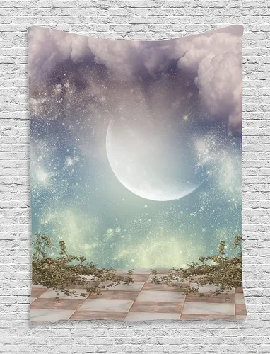 Vista 23 de Ambesonne Tapiz para amantes de los perros, siluetas de diferentes razas de perros, Chow Chow Shepherd Pinscher Spaniel, colgante de pared