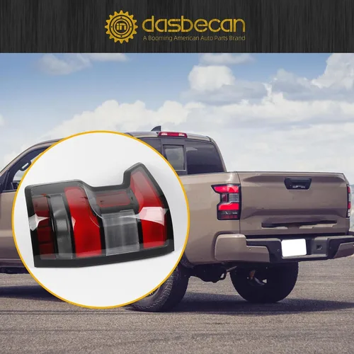 Vista 5 de Dasbecan Conjunto de luz trasera del lado izquierdo del conductor Lámpara trasera Compatible con Nissan Frontier 2022 2023 2024