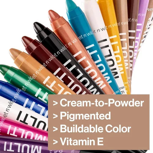 Vista 4 de wet n wild Color Icon MultiStick - Sombra de ojos en crema, maquillaje multifuncional, champán (Champagne Room)