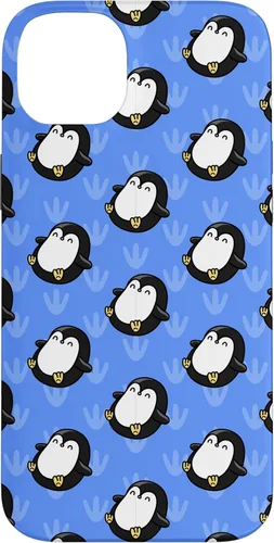 Vista 15 de Penguin Phone Case Gifts Pattern Baby Cute Animal Blue Case for iPhone 17