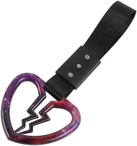 Vista 30 de Q1-TECH, JDM Tsurikawa Anillo japonés de metro, tren, autobús, mango de corazón roto, correa de mano, anillos de advertencia para parachoques