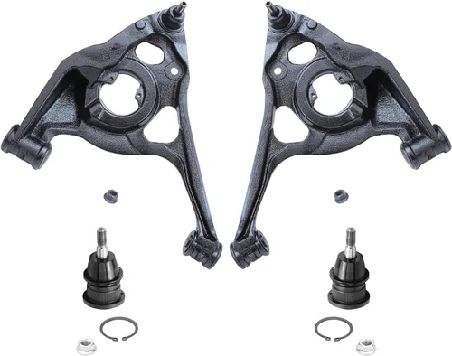 Vista 60 de Detroit Axle - Kit de suspensión frontal de 4 piezas para Chevrolet Aveo5 Aveo Pontiac G3 Wave Wave5 Suzuki Swift+, 2 brazos de control inferiores