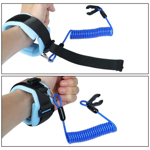 Vista 6 de Cordón de interruptor de parada de emergencia para embarcación y moto acuática, correa de muñeca compatible con Yamaha Jet Ski, motor fuera
