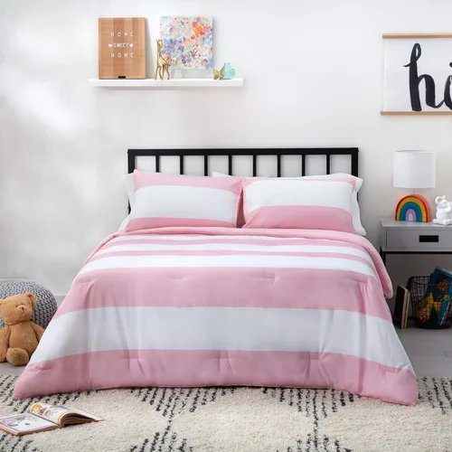 Vista 25 de LINENSPA - Edredón de microfibra hipoalergénico, con relleno sintético, para usar todo el año, tamaño matrimonial, rojo/negro