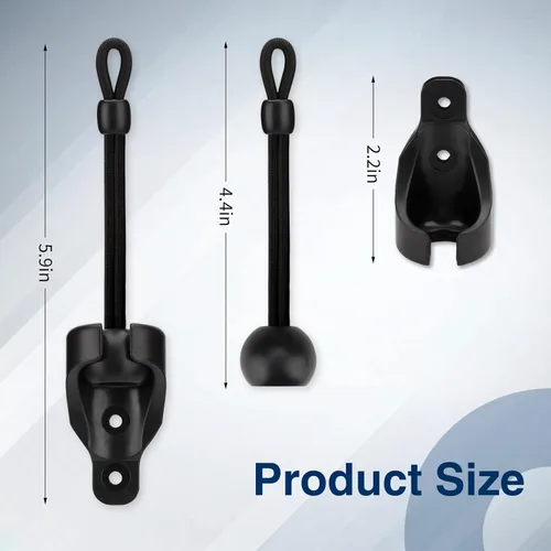 Vista 6 de Piezas de repuesto elásticas y receptores, amarres de sombra, resistencia a la intemperie, para persianas enrollables Coolaroo, persiana exterior