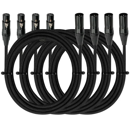 Vista 11 de Cable XLR a XlR de alta calidad (3 pies 1 paquete) conector de cable equilibrado con cancelación de ruido, cables de micrófono XLR de 3 pines, cable