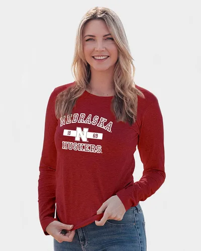 Vista 21 de Blue 84 NCAA - Camiseta de manga larga con licencia oficial de la NCAA para mujer, color del equipo atlético