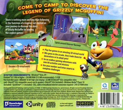 Vista 2 de Jumpstart 3D Virtual World: The Legend of Grizzly McGuffin