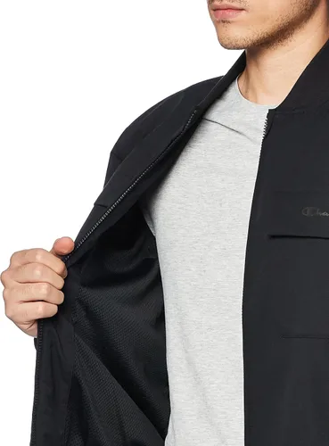 Vista 4 de Champion Chaqueta bomber para hombre, Flex, tejido elástico, chaqueta ligera con bolsillos