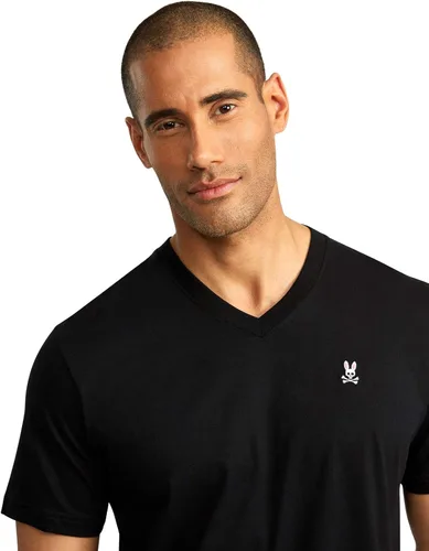 Vista 2 de Camiseta clásica con cuello en V gris para hombre - B6U100CRPC