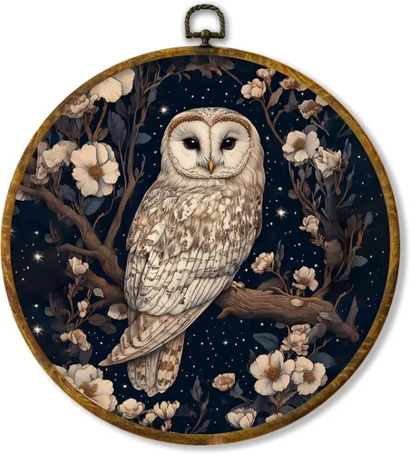 Vista 46 de Hiuwevt Decoración de pared ovalada rústica para el día de la lavandería, impresiones de lienzo retro con marco de perro de campo, decoración