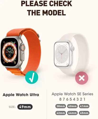 Vista 2 de SUPCASE Unicorn Beetle Pro - Funda protectora resistente con correas para Apple Watch Ultra 1/2 de 1.929 in (2022/2023)