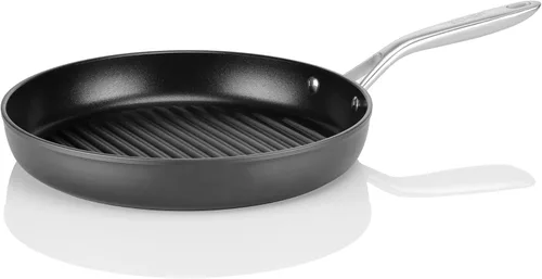 Vista 4 de TECHEF - Onyx Collection, sartén de 12 pulgadas para estufa, sartén antiadherente para cocina de interior, sin PFOA, aluminio resistente, fabricado