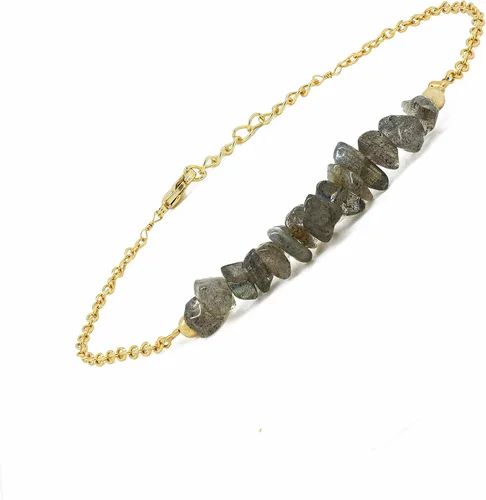 Vista 61 de Gempires Natural Chips Bar Bracelet, Energy Healing Crystals, Birthday, Gift for Her, Gemstone Jewelry 8 inch