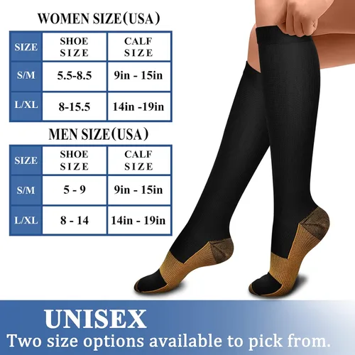 Vista 7 de CHARMKING Compression Socks for Women & Men Circulation (3 Pairs) 15-20 mmHg is Best Support for Athletic Running Cycling