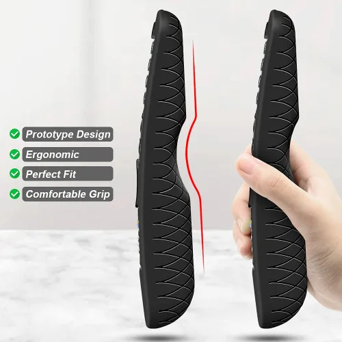 Vista 8 de Funda de silicona para control remoto LG AN-MR21GA / AN-MR22GA [a prueba de golpes] Funda protectora antideslizante para LG MR23GA MR24GN Magic Negro