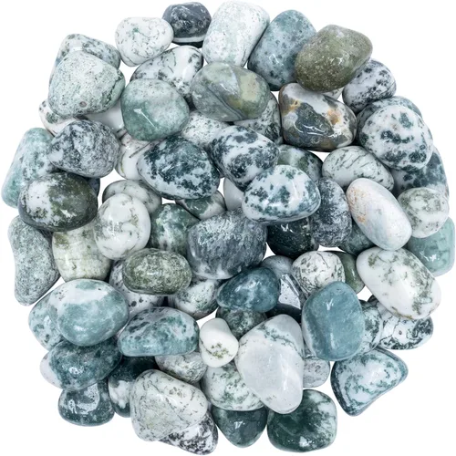 Vista 15 de Crocon Piedra lunar arcoíris de 1 libra, piedras y cristales a granel de más de 2000 quilates, kit de cristal natural para curación de Reiki pulido