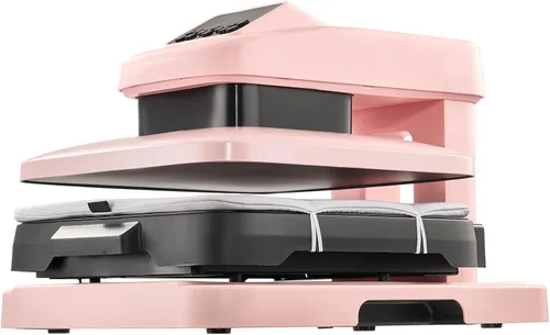 Vista 12 de VEVOR Máquina de Plancha de Calor Automática, 15 x 15 pulgadas, Máquina de Plancha para Camisetas con Liberación Automática y Presión Ajustable
