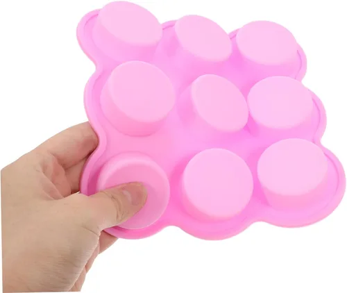 Vista 3 de Molde de 9 pasteles para postres de silicona con horneado pequeño para tartas para hornear, pastelería, bandeja con forma de chocolate, para hacer