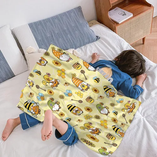 Vista 48 de Manta de otoño de gnomo, gnomo de otoño de 30 x 40 pulgadas, ligera, súper suave y acogedora para sofá, cama, sofá y silla