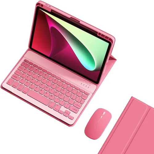 Funda de teclado compatible con iPad de 9ª, 8ª y 7ª generación de 10.2 pulgadas, iPad Air de 3ª generación, iPad Pro de 10.5 pulgadas, teclas de
