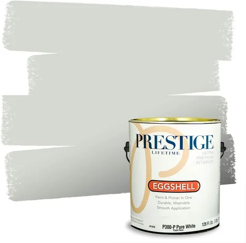 Vista 54 de PRESTIGE Paints - Pintura interior e imprimación en uno, 1 galón, cáscara de huevo, pimienta envejecida