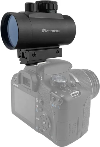 Vista 2 de Astromania 1X40RD Reflex Red Green Dot Sight - Soporte de alcance iluminado para fijar a una conexión tipo flash de cámara DSLR