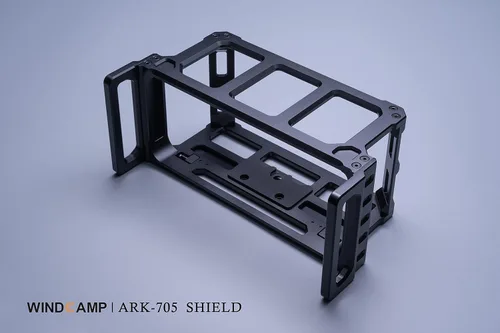 Vista 3 de 1 Unidades WINDCAMP ARK-705 Escudo+RC-2 Soporte de liberación rápida para IC-705 jaula de transporte para IC-705