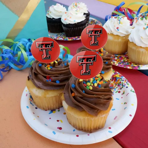 Vista 1061 de GRAPHICS & MORE Abilene Christian Primary Logo Cupcake Picks Toppers Decoración Set de 6 Universidad Cristiana de Abilene