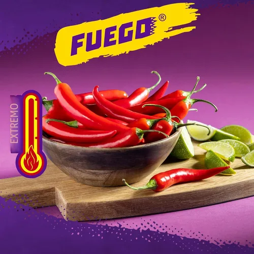 Vista 3 de Takis Fuego Mini 25 piezas / 1.23 oz Paquete múltiple de tamaño bocado, nachos de tortilla enrollada extremadamente picante con sabor a pimiento