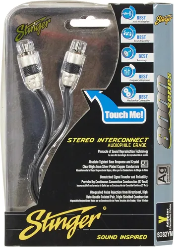 Stinger SI82YM Cable adaptador en Y RCA de 2 canales serie 8000