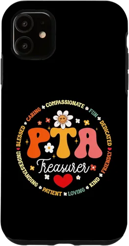 Vista 5 de iPhone 15 Parents Teacher Association Team Supporter PTA Treasurer Case
