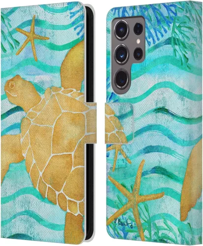 Vista 17 de Head Case Designs Funda de piel con licencia oficial de Paul Brent Agate Mermaid Coastal para Samsung Galaxy S24 Ultra 5G Sirena de ágata