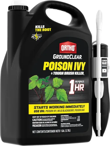 Vista 5 de Ortho GroundClear Poison Ivy & Tough Brush Killer3 - Spray mata malezas listo para usar con varita cómoda, 1 gal.