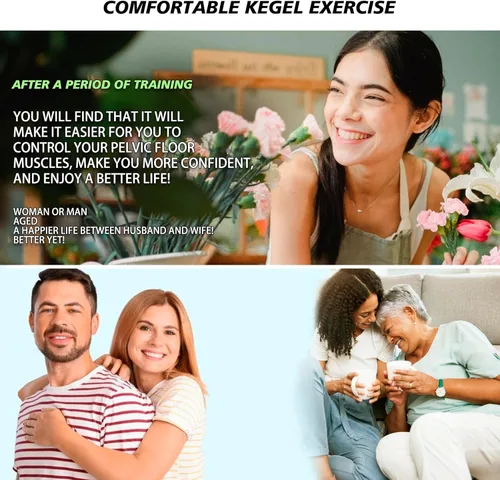 Vista 5 de Kegel Exerciser for Tightening&Strengthening Muscle Control Training, Suitable for Both Men and Women, Muscle Endurance Recovery and Relaxation, Hip