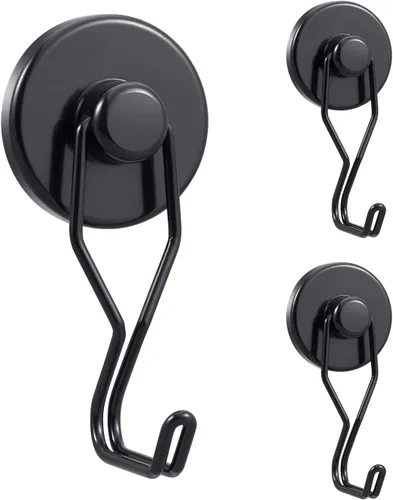 Vista 12 de Tohoer Ganchos Magnéticos, Ganchos de Imanes de Neodimio de 100LBS de Alta Resistencia con Protección Antióxido para Refrigerador, Horno, Parrilla