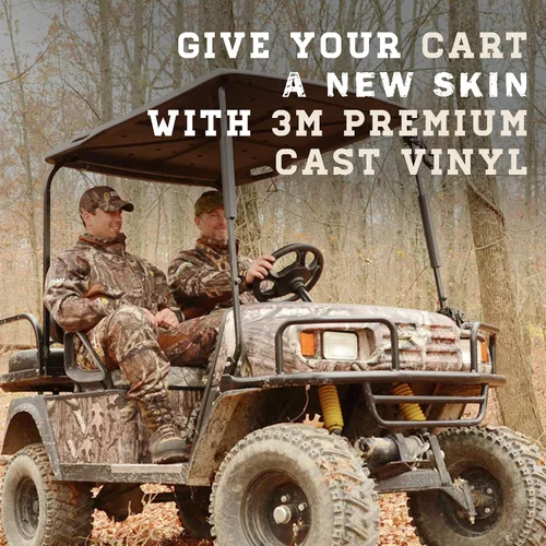 Vista 2 de Mossy Oak Graphics Envoltura de camuflaje para carrito de golf, vinilo 3M sin decoloración con acabado mate, muchos patrones de Mossy Oak