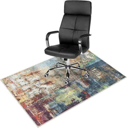 Vista 9 de Anidaroel Alfombra para Silla de Oficina para Piso de Madera Dura, Protector para Silla con Ruedas de 36"x48", Alfombra para Computadora