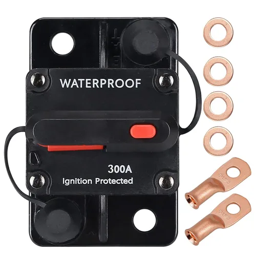 Vista 13 de Interruptor de circuito de 120 amperios con reinicio manual, impermeable, 12V-48V DC, 30-306A, para coche, motores de arrastre marino, barco, ATV