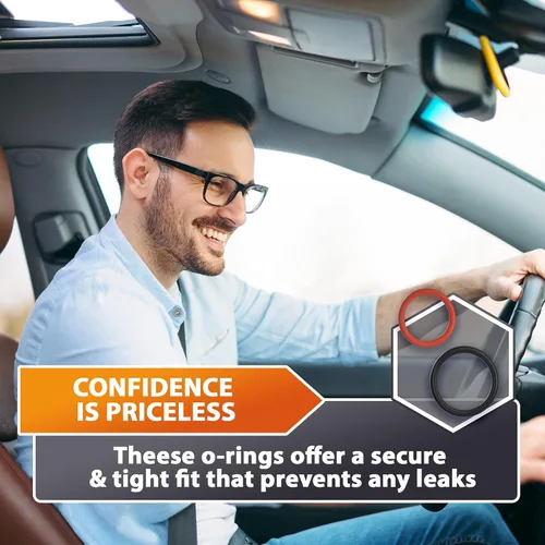 Vista 6 de 2 sellos de junta tórica de entrada y salida de goma para bomba de dirección asistida, kit 91345-RDA-A01 / 91370-SV4-000 de repuesto