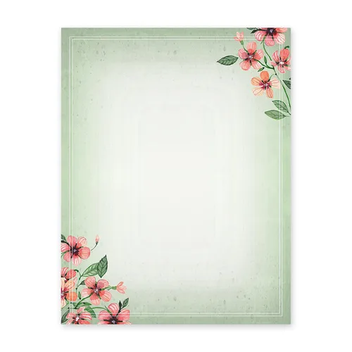 Papel de escritura de papelería, juego de 100 notas florales para invitación de bricolaje, invitaciones perfectas para despedida de soltera,