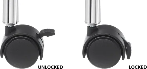 Vista 5 de Whitmor Rolling 3 Shelf Cart, Chrome