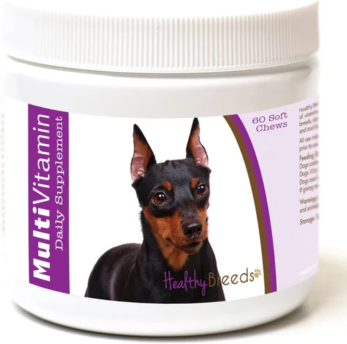 Vista 6 de Healthy Breeds Affenpinscher - Masticables blandos multivitamínicos, 60