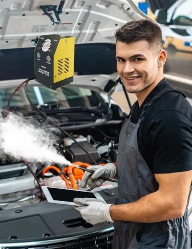 Vista 6 de Máquina de Humo Solary para Coche - Probador de Humo Automotriz EVAP DC 12V para Fugas de Vacío