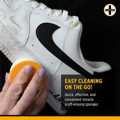 Vista 5 de SneakERASERS Instant Sneaker Cleaner Sponge, Effective Shoe Cleaning for White Sneakers, Tennis Shoes